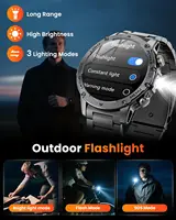 New Men Military Outdoor 1000mAh Battery Smart Watch GPS NFC Watches 3ATM Waterproof Swim 1.7-inch HD Bluetooth Call Smartwatch - Image 3