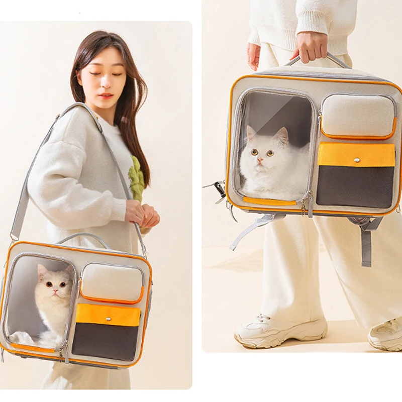 cat bag Cats Backpack transporter for cats Double shoulder pet backpack, crossbody bag,15KG can withstand weight,large space cat bag Cats Backpack transporter for cats Double shoulder pet backpack, crossbody bag,15KG can withstand weight,large space