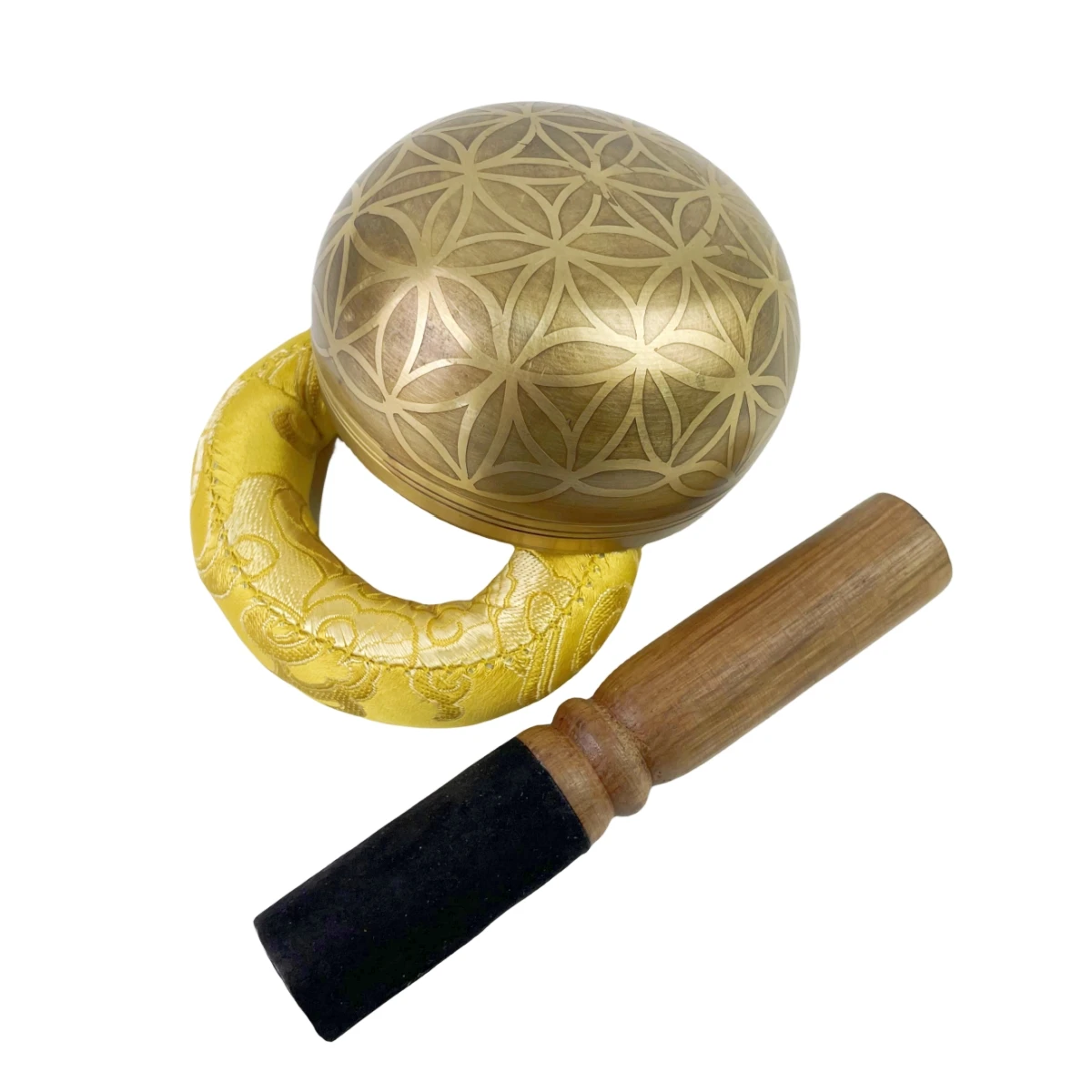 Miwayer tibetisches Klangschalen-Set, Blume des Lebens, einzigartiges Geschenk, hilfreich für Meditation, Yoga, Stressabbau, Gebet und Achtsamkeit – Detail 9