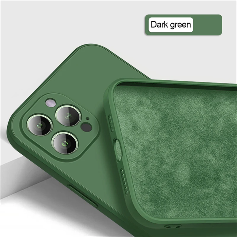 Original Liquid Silicone Soft Case For iPhone 14 13 12 11 Pro Max X XR XS Max 8 7 6S 6 Plus Luxury Shockproof Back Cover Shell_voghion.com