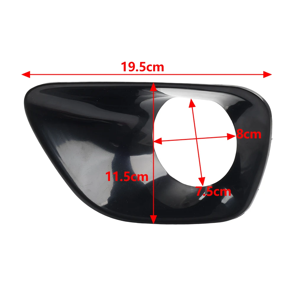 1Pcs 자동차 앞 범퍼 스포트 라이트 베젤 프레임 안개 램프 커버 트림 블랙 지프 그랜드 체로키 2011-2013 68078285 AA 68078284 AA