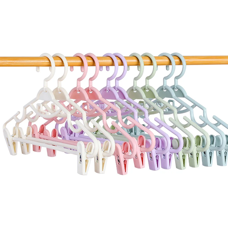 USTECH Gonne A 6 Livelli In Metallo Cromato Con Clip Antiscivolo - Set Da 3 Appendini Pieghevoli SalvaSpazio Per Organizzare Vestiti, Sciarpe E Accessori