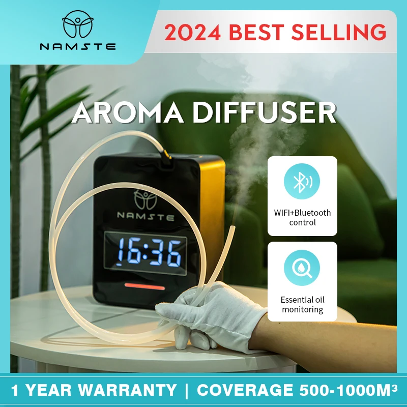 가정용 저소음 가습기 무화기, 3L 대용량, 3 제트 USB, 데스크탑 침실, 기숙사, 사무실 야간 조명, 신제품 11 NAMSTE 가정용 아로마 디퓨저, 공기 청정제 분무기, 아로마 테라피 향기 장치, 스마트 에센셜 오일 기계, 오일 디퓨저, 500 m³