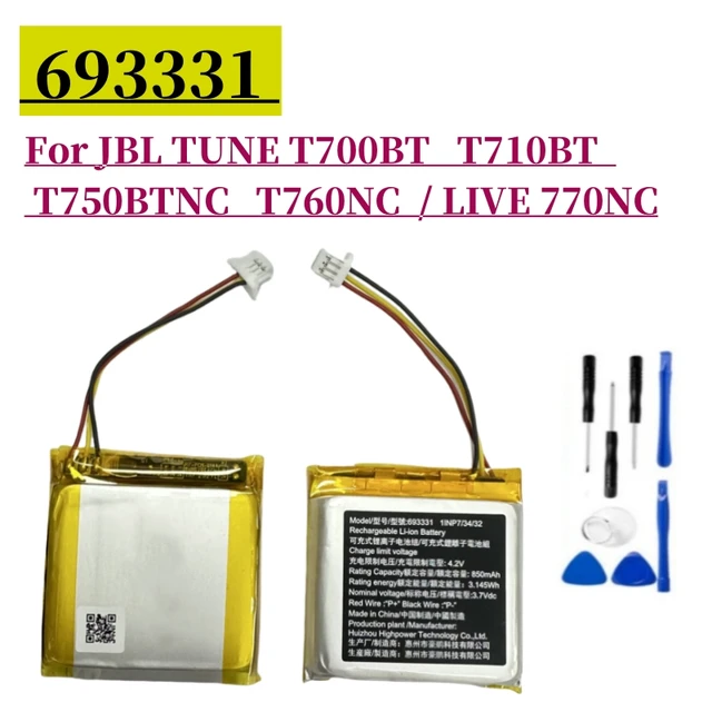Jbl Live Jbl Tune 500bt Battery Level 693331 Earphone Battery For