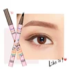 4 Colors Eyebrow Pen Waterproof 4 Fork Tip Eyebrow Tattoo Pencil Cosmetic Long Lasting Natural Dark Brown Liquid Eye Brow Pencil 3