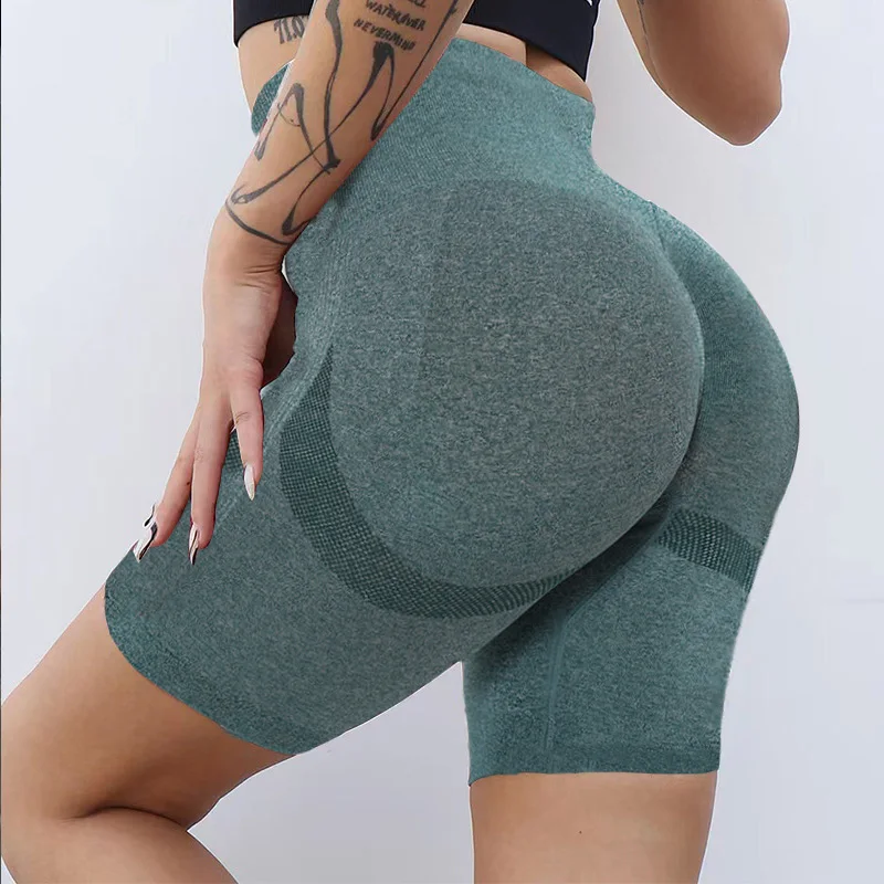Seamless Sports Shorts Yoga Leggings Butt Lifting Fitness Booty Short Sport Workout Gym Tights Woman