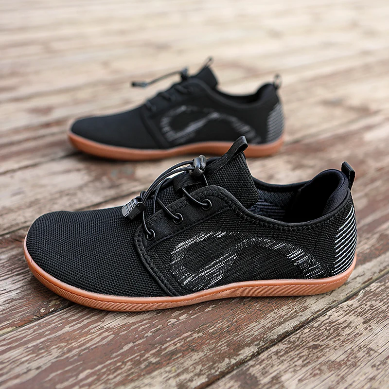 Unisex Wider Shoes Breathable Mesh Men Barefoot Wide-toed Shoes Flats Soft Zero Drop Sole Wider Toe Sneakes Large Size
