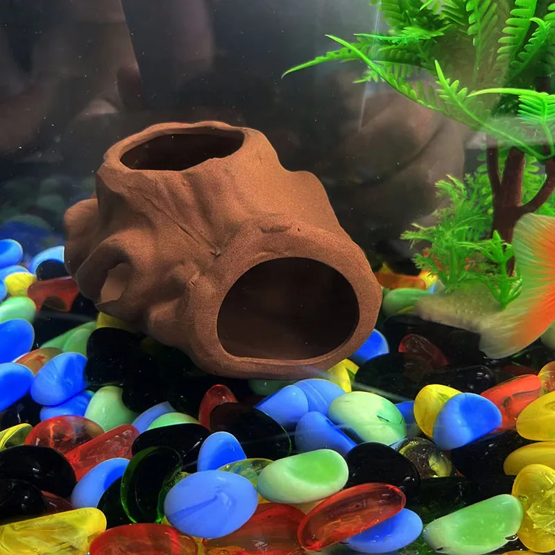 Ceramic Aquarium Decoration Fish Shrimps Shelter House Pottery Scorpion House Canister Simulation Stone Fish Tank Decor Great