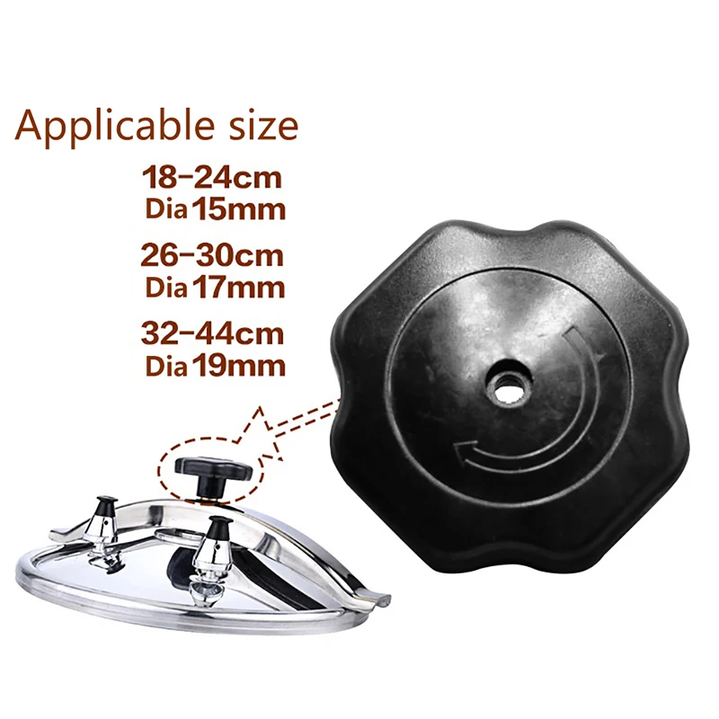 Description Picture 3 of itemCasserole Button Lid Knob Pressure Cooker Knob Accessories Pressure Cooker Handle Button Explosion-proof Bakelite Spiral Cover