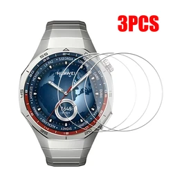 Premium 5-Pack Tempered Glass Screen Protector Film - Anti-Scratch Watch Accessories for Huawei GT5 46mm (3PCS)