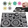 10-33pcs Spirograph Design Arts Craft Kit Classic Amazing Rainbow Magic Scratch Paper Set Children Kids Educational Drawing Toys 1