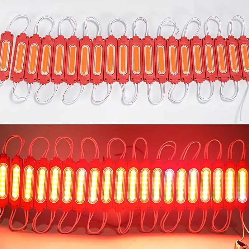 DC12V 20개/세트 렌즈가 있는 COB LED 모듈 2W 6LED IP65 방수 LED 백라이트, 간판 채널 문자용