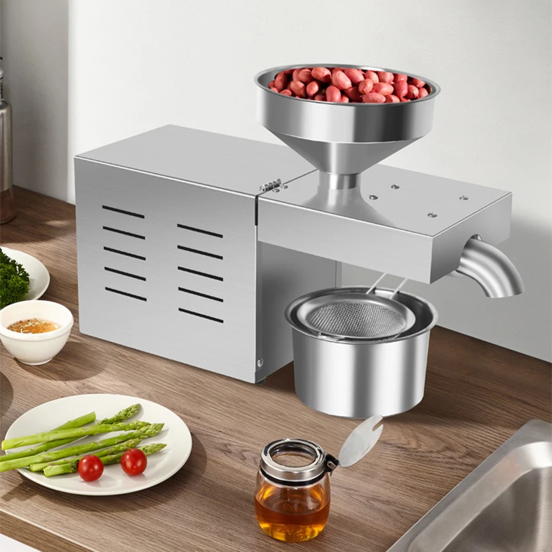 R3 Stainless Steel Household Oil Press Commercial Oil Press Homemade Peanut Sesame Oil Heat Press Machine Plant Oil Extractor 5