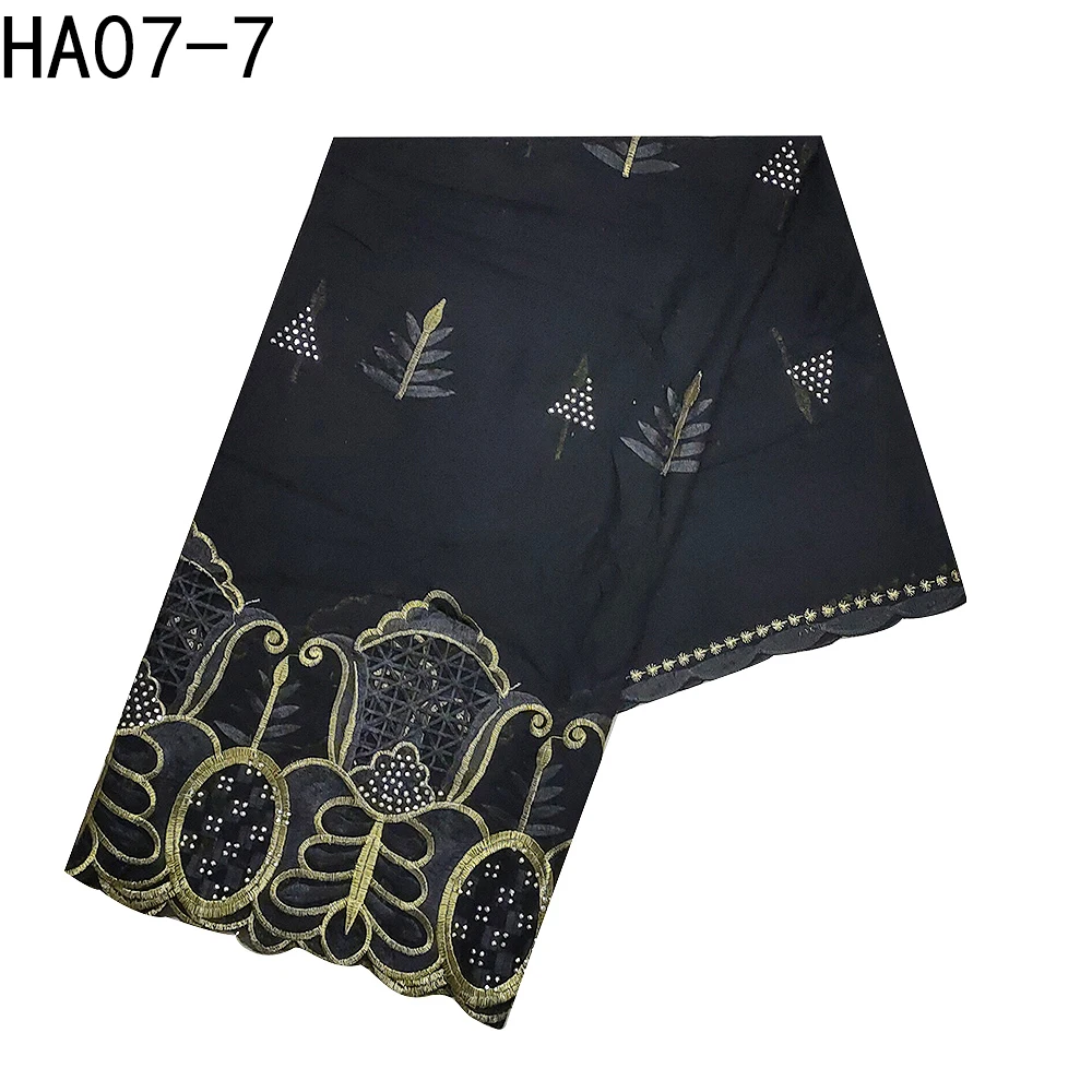 Dubai Muslim Women's Scarf Hijab Long Shawl African Cotton Headscarf otton Hats Embroidery Big Beautiful Lace Shaws