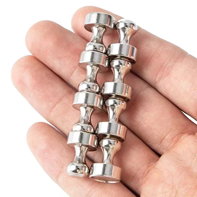 Neodymium Magnetic Pushpins Metal Strong Magnets Whiteboard Fridge Thumbtack Durable Power Magnet Push Pins for Office School 2