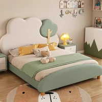 Lit de chambre Unique rembourré, salon français esthétique, rangement pour enfants, meubles Per La Casa, accessoires pour la maison 1