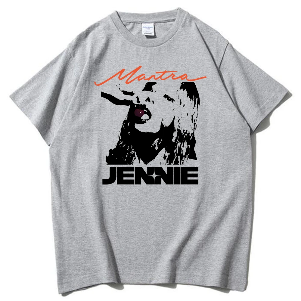 Jennie Mantra T-shirt O-Neck Short Sleeve Shirts Fans Gift