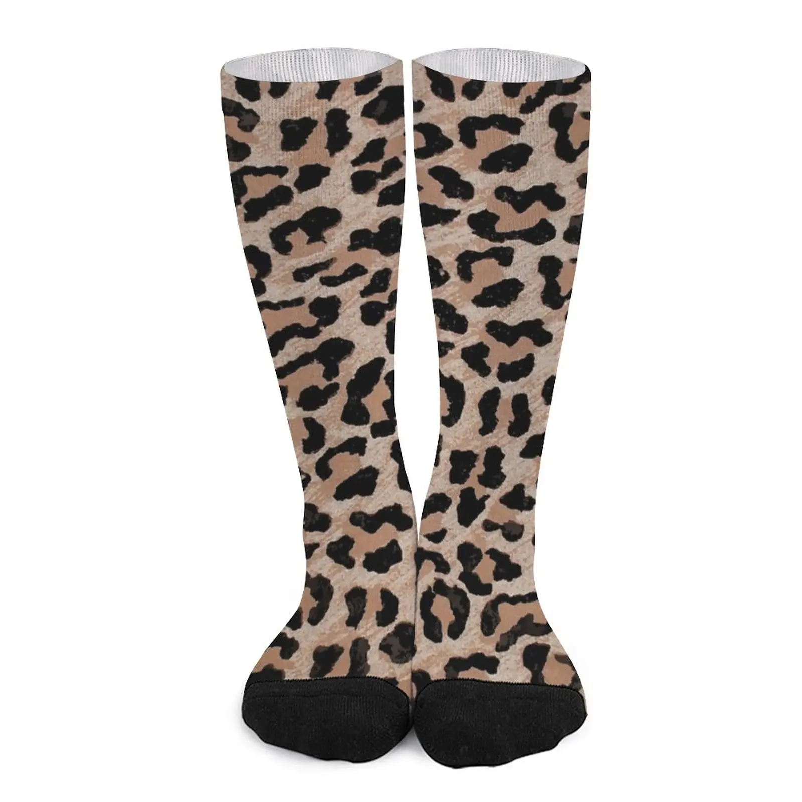 

cheetah leopard print Socks Hiking boots Stockings compression Men gift