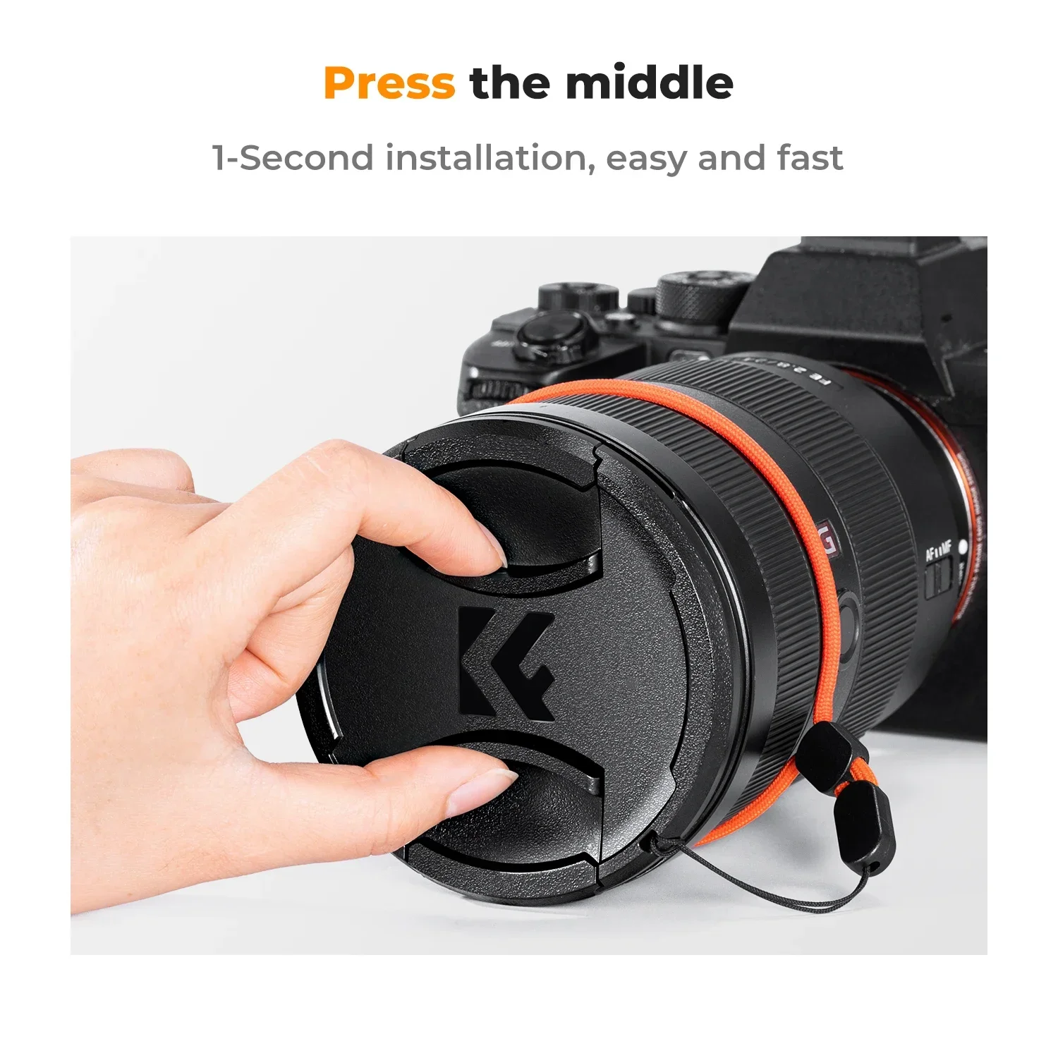 Universal Lens Caps for Camera 37mm-95mm 15 Cap Sizes with anti loss rope