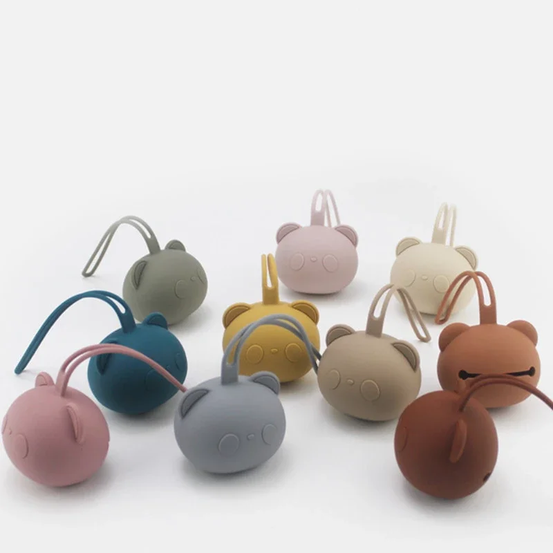 Pacifier Holder Plastic Pacifier Box Baby Stuff Silicone Nipple Storage Bag For Newborns Kids Pacifier Holder Cute Animals Pacifier Container Box Baby Accessories