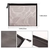 12 Pieces Mesh Bags Black Mesh Zipper Pouch Makeup Bags Cosmetic Travel Organizer Bags Pencil Case 2
