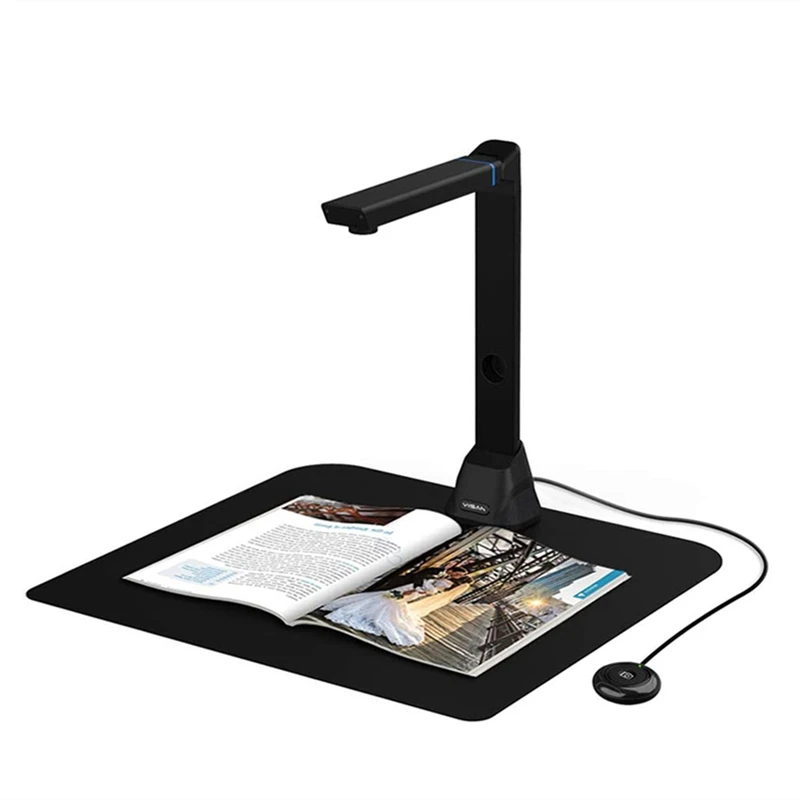 VIISAN VK16 Scanner per documenti di libri Scanner portatile ad alta definizione da 16 MP per insegnanti di ufficioTaglia formato A3 multilingue