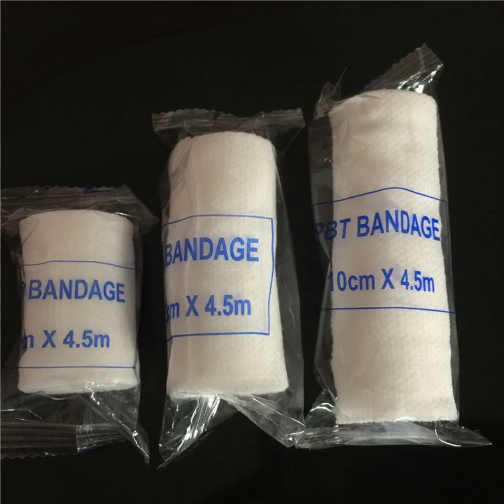 

6pcs 4.5m PBT Elastic Bandage First Aid Kit Wound Dressing Breathable Gauze Roll Survival Kits First Aid Bandages Care Dressing