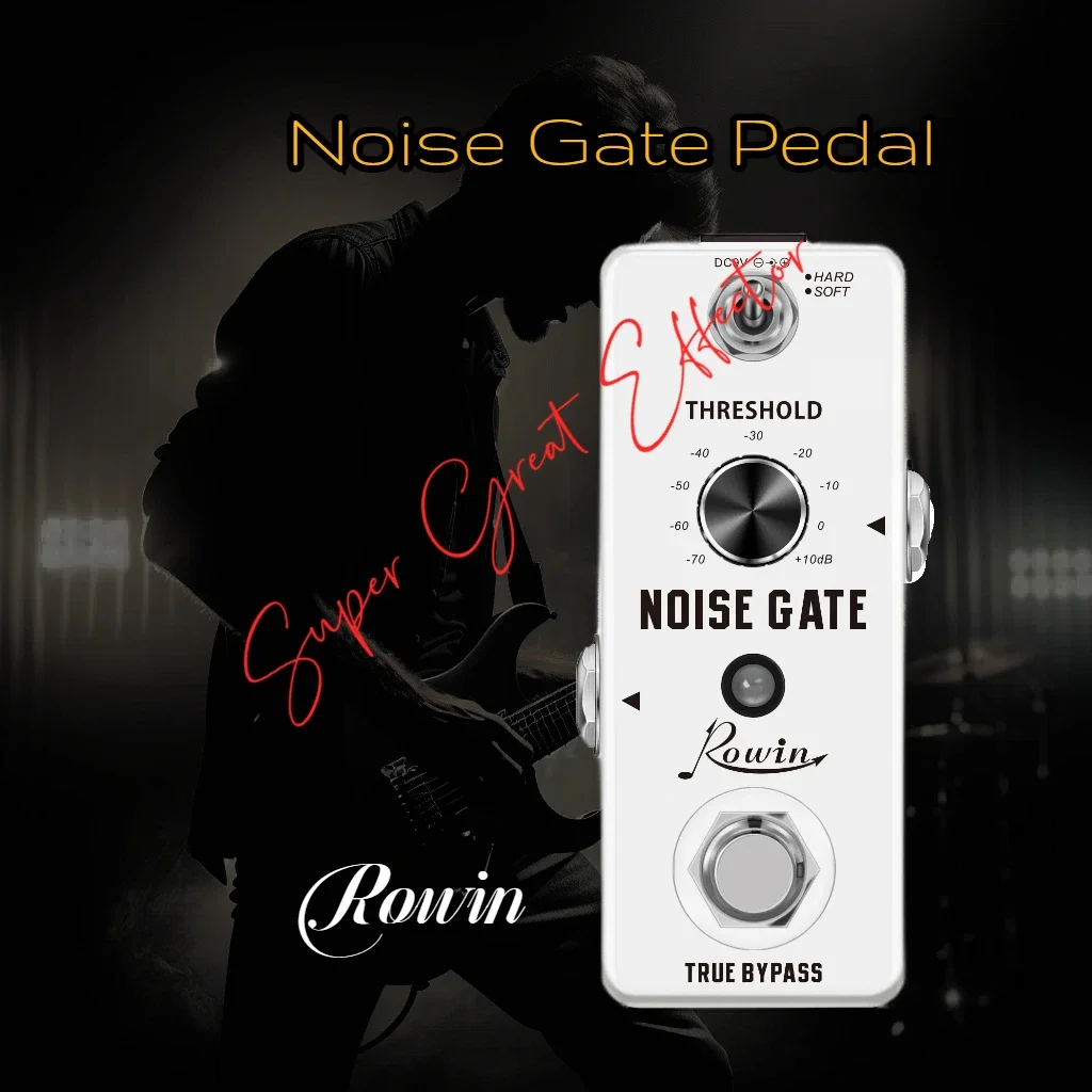 RowinSuperStarNoiseGateKillerPedalGuitarEffectsNoiseReductionNoisegatePedalBoard