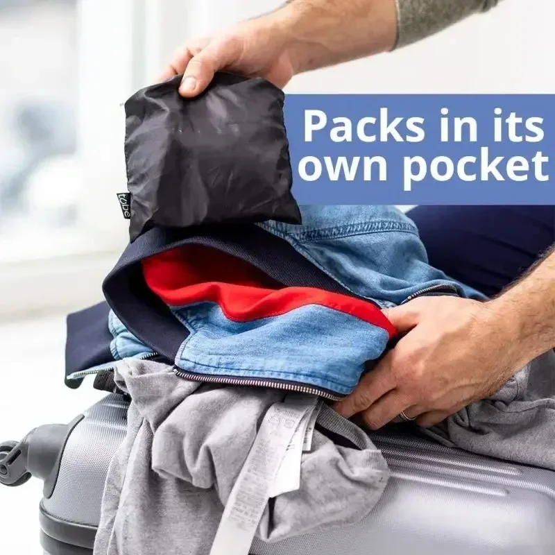 Reusable U-shaped Pillow Case Travel Pillowcase Portable Clothes Stuff Storage Bag Waterproof Folding Neck Cushion Accessories 6