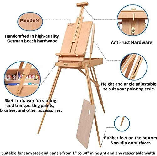 MEEDEN Artist Acrylic Painting Set with Sketch Easel Box - MEEDEN Art