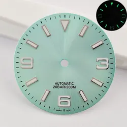 Green Luminous Custom Logo Watch Dial - 28.5mm (1)