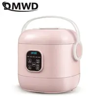 DMWD 2L Portable Smart Mini Rice Cooker 5 Menus Yogurt Cake Maker Porridge Soup Pot Breakfast Machine 24H Appointment 1
