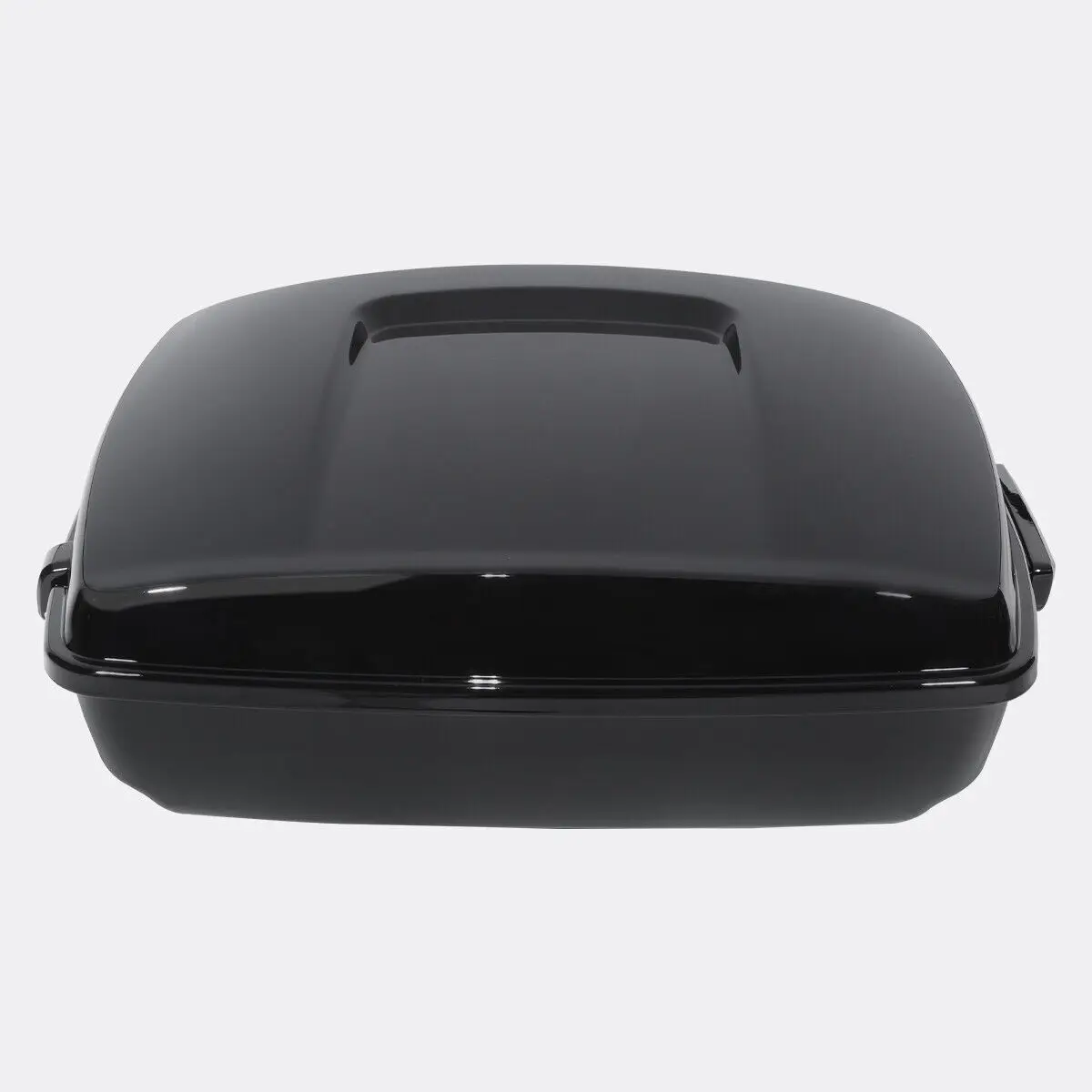 Motorcycle Chopped Pack Trunk W/ Black Latch Backrest For Harley Tour Pak Touring Road King Street Glide Road Glide FLTRX 14-22