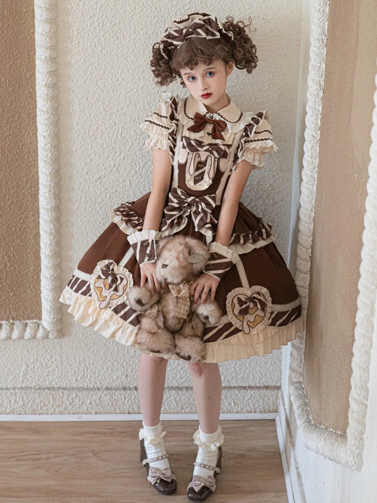 

Original Lolita Girl Princess Dress Lolita Cute Doll Summer Sweet Dress Op Dress Japanese Kawaii Loli Tea Party Dress