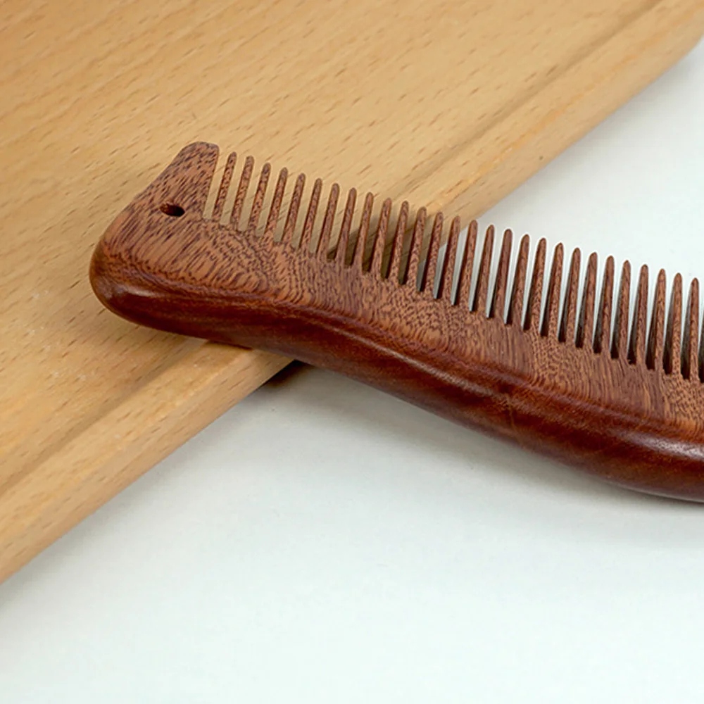 Natural Wood Comb Sandalwood Hair Comb Scalp Massage Combs Massage Anti-tangle Anti Static Hair Brush Hairdressing Styling Tools 3