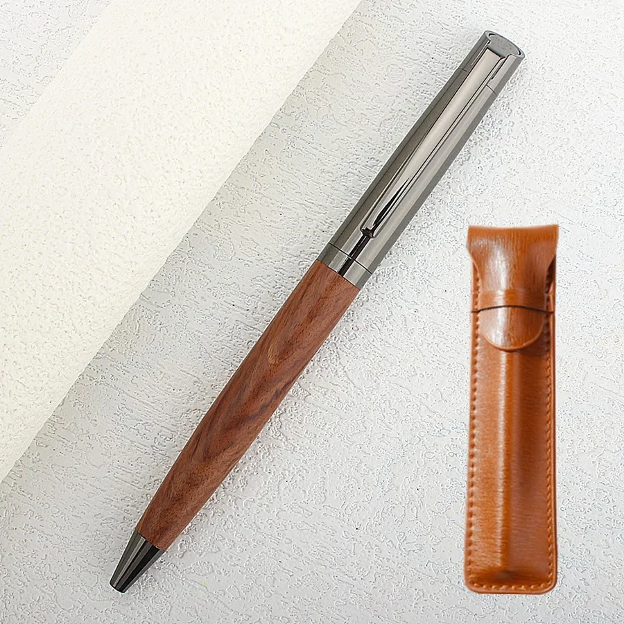 Metal Ballpoint Pen Wood Barrel Smooth Writing Experience High-End Design Blue Ink Office With bag 1 multifunction ballpoint pen multifunctional pen ballpoint pen ball point pen