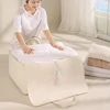Large Thickened Duvet Quilt Bag Oxford Foldable Storage Bags Blanket Clothes Organizer Closet Travel Moving Bags Zipper Open 5