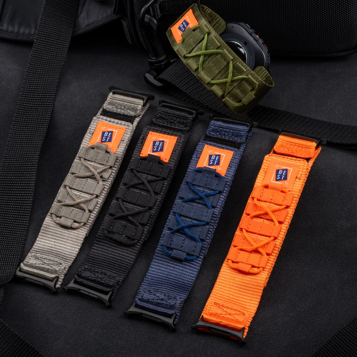 Sports Nylon Woven Loop Wristband Bracelet