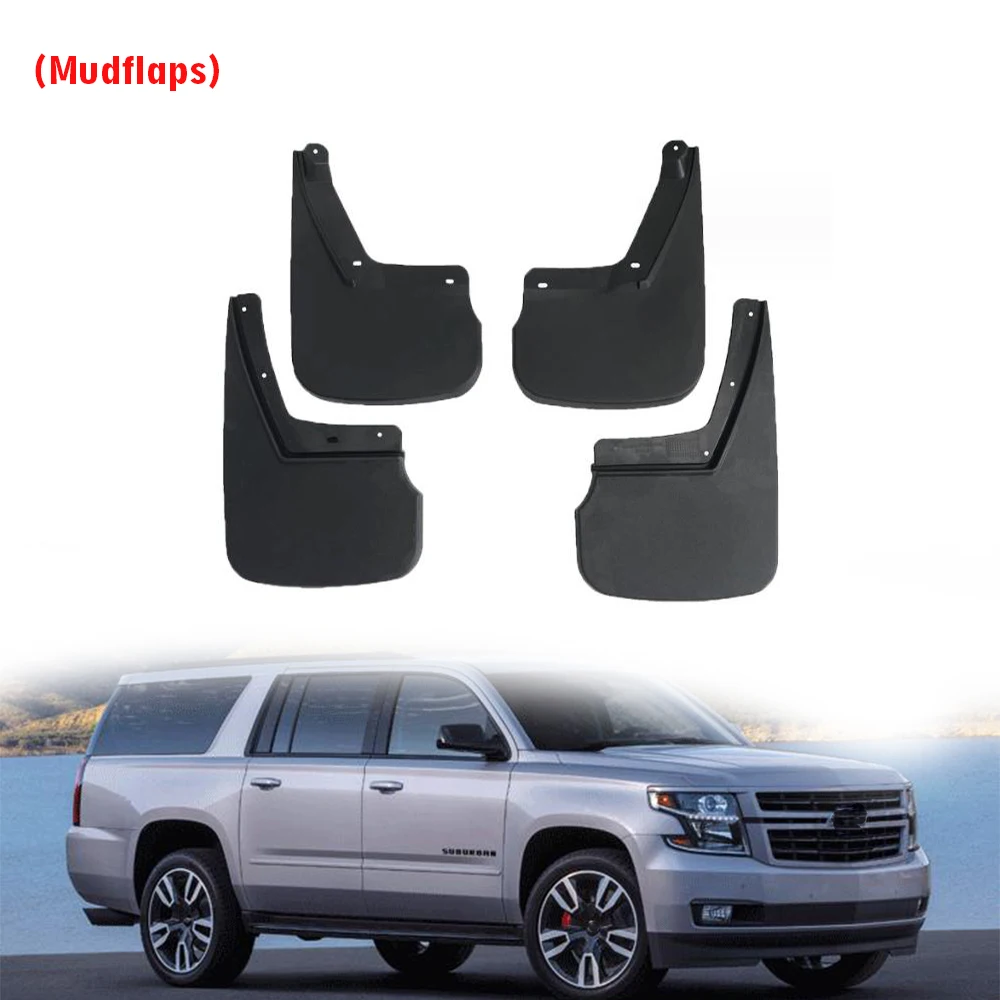 FOR Chevrolet Suburban Tahoe 2015-2019 Mudguard Fender Mud Flaps Guard Splash Mudflaps Car Accessories Front Rear 4pcs