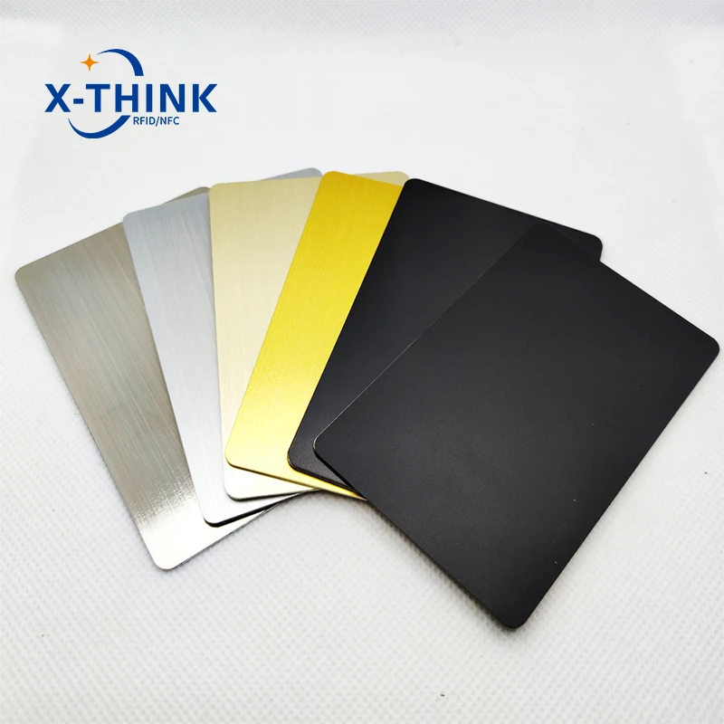 맞춤형 무광 블랙 스테인리스 스틸 RFID NFC 하이브리드 원 미러 비접촉식 비즈니스