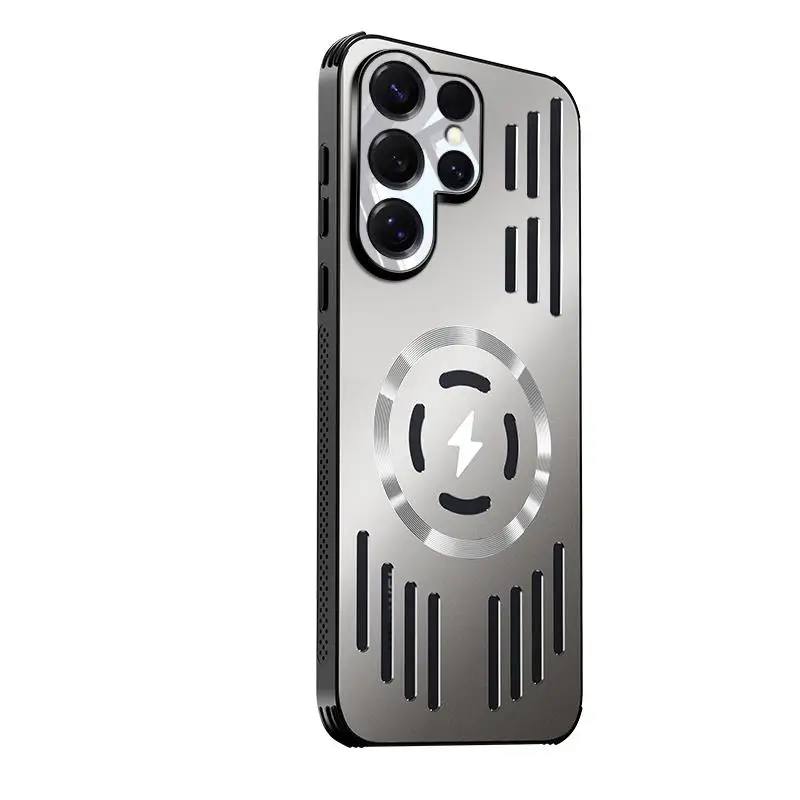 Premium Metal Heat Dissipation Magnetic Wireless Charger Protective Case