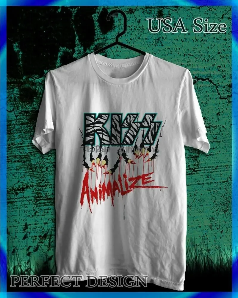 New Kiss Animalize Logo Vintage T-Shirt