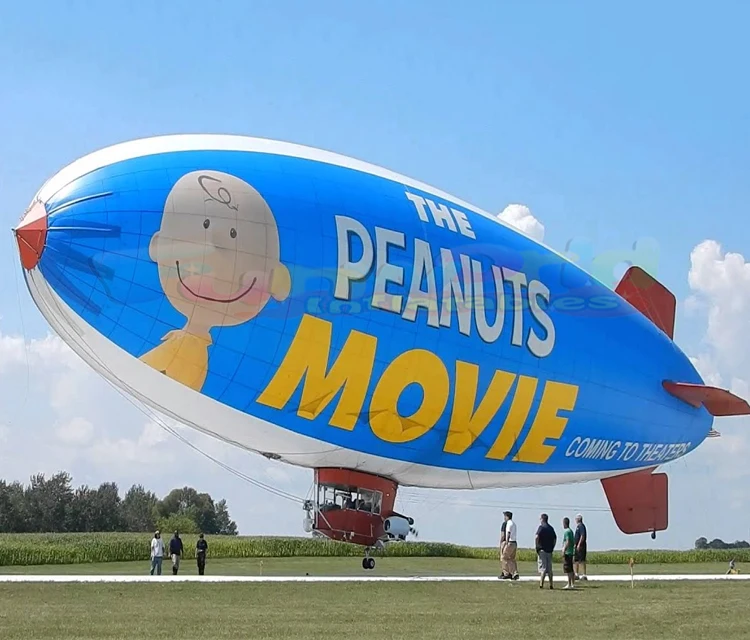 cheap PVC zeppelin dirigible airship 2