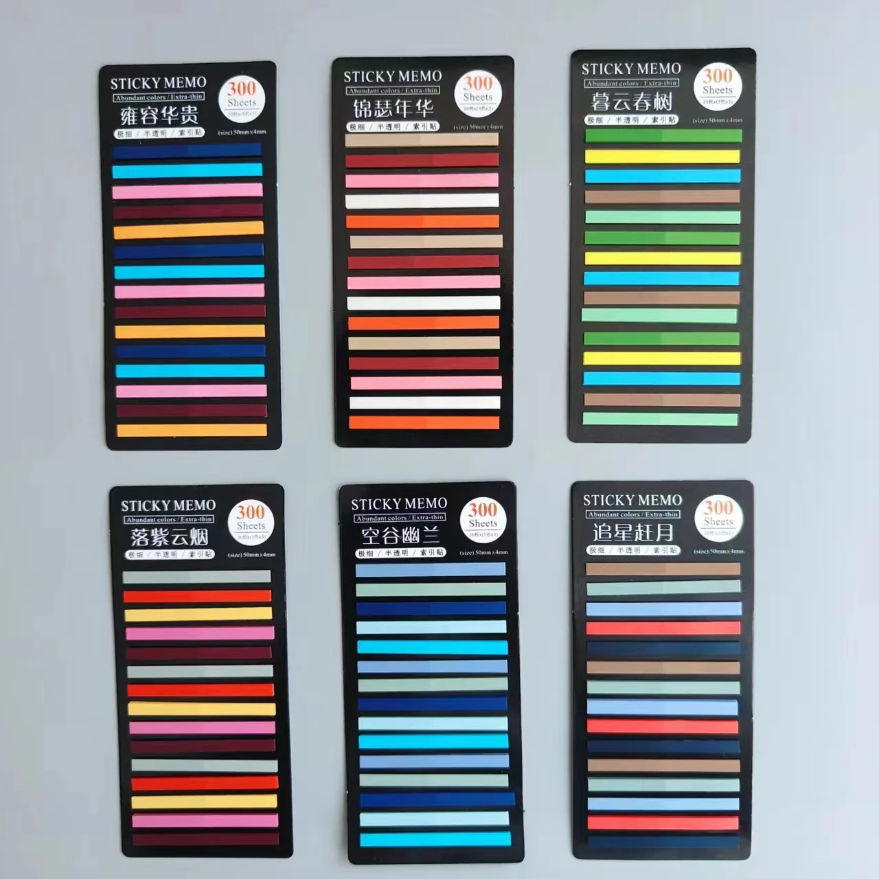 6 Packs 1800Sheet Transparent Sticky Notes Self-Adhesive BookMarkers Annotation for Reading Book Clear Tabs Stationery sticky notes index sticker notes memo paper self adhesive memo pad memo pad