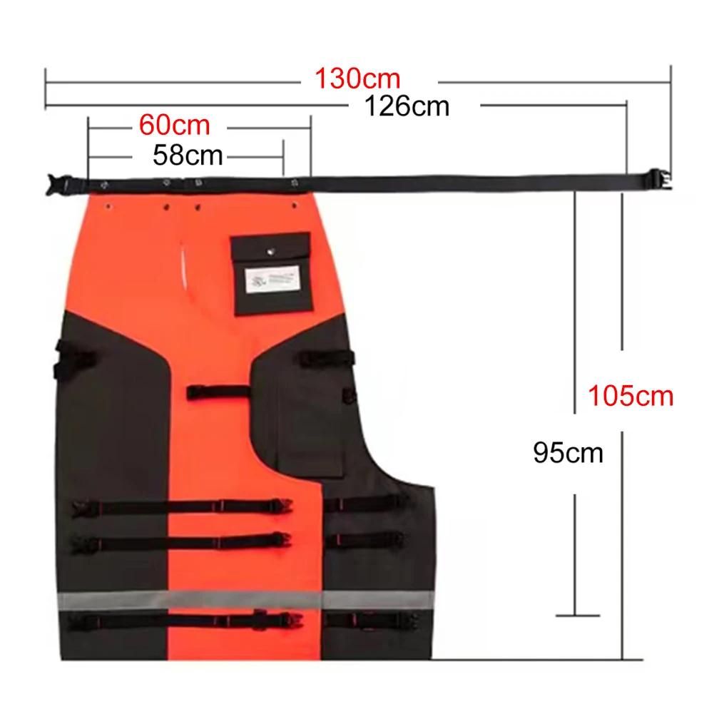 1pc Chainsaw Chaps For Cutting And Logging 9 Layers Lightweight Chainsaw Pants Adjustable Belt Chainsaw Chaps Power Tool