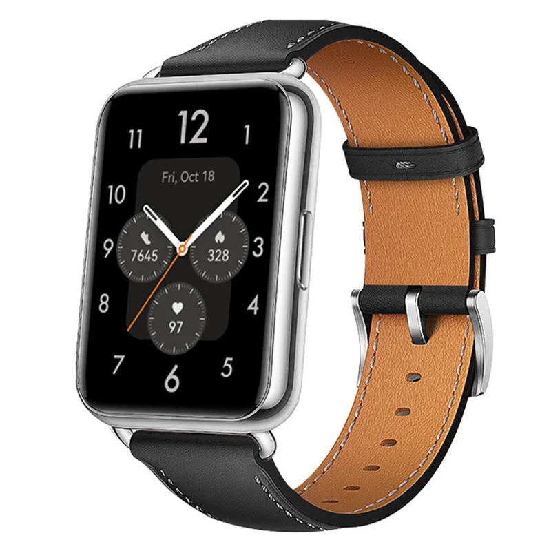 

Band For Huawei Watch Fit 2 strap Accessories Smart watch Genuine Leather Bracelet Replacement belt Wrisband Huawei Fit2 correa