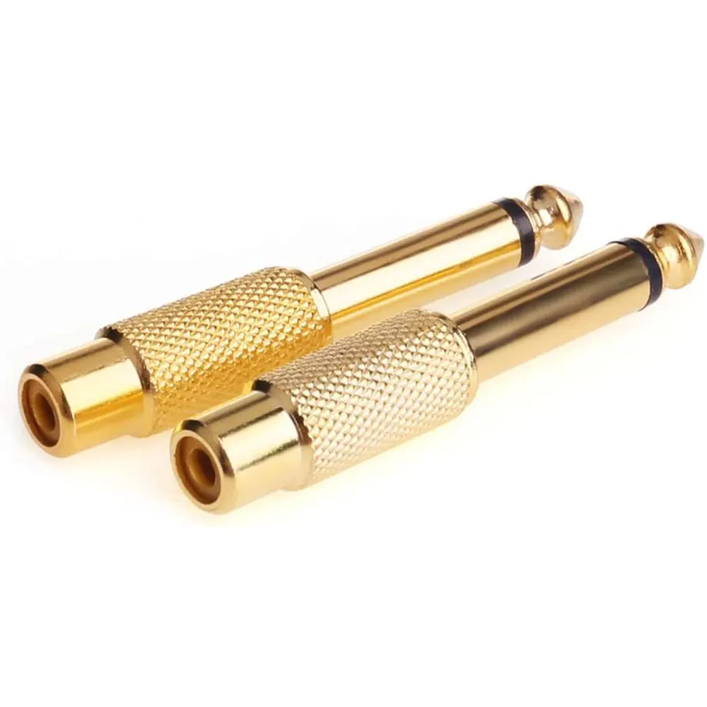 ݵ RCA-1/4  RCA -6.35mm 1/4 ġ   TS ȣ    ȯ ÷, 4 