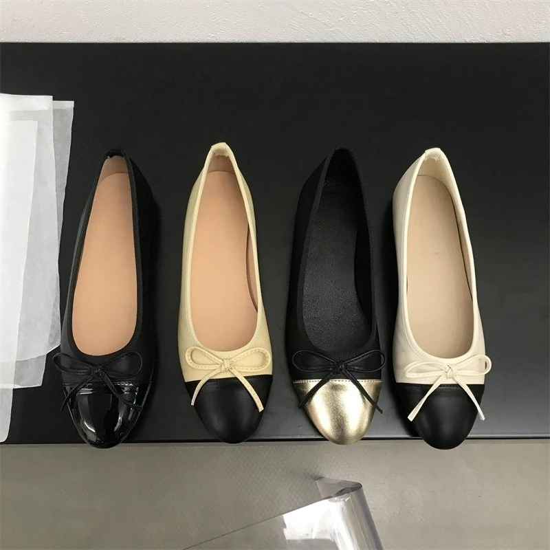 2026 New Spring Butterfly-knot Women Loafer Elegant Mix Colors Slip On Shoes Laides Comfort Soft Sole Ballet Flats Single Shoes 2