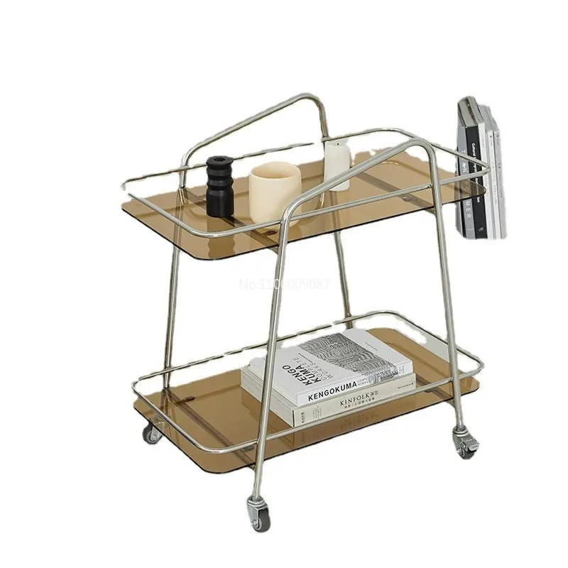 Carrello In Acciaio Inossidabile Di Lusso Nordico Semplice Stoccaggio Domestico Sala Da Pranzo Auto Carrello Per Hotel Commerciale Carrello Per Vino C