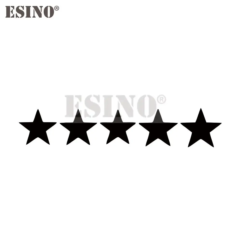 

Car Styling Creative Queue Five-pointed Star Modeling Sticker Cartoon PVC Decal Waterproof Car Body Bumper Glass Pattern Vinyl